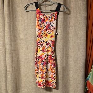 Colorful Floral Print Dress